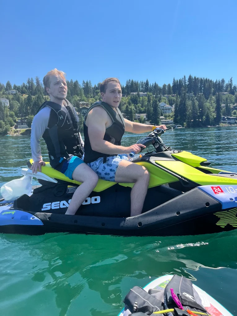 On the water