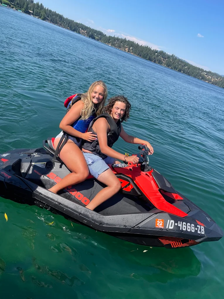 On the water