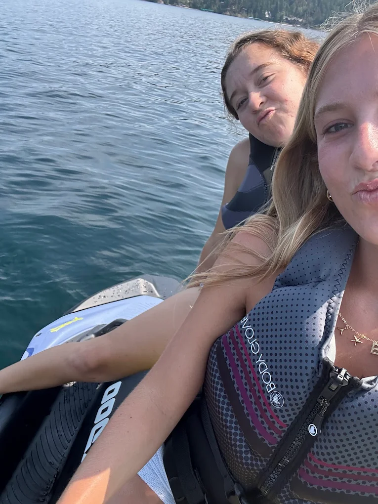 On the water